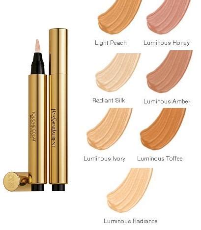 ysl touche eclat shades|YSL touche eclat original shade.